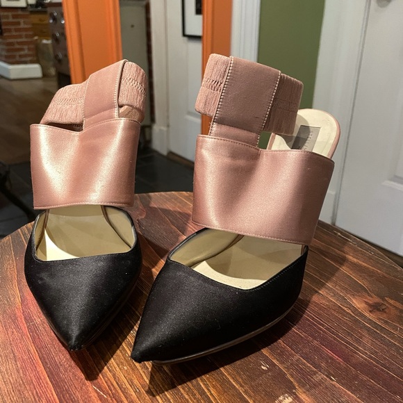 Stella McCartney black & blush heeled sandal - 9.5 - Picture 2 of 7